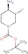 tert-Butyl 3,4-trans-4-amino-3-fluoropiperidine-1-carboxylate racemate