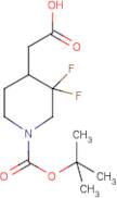 2-(1-(tert-Butoxycarbonyl)-3,3-difluoropiperidin-4-yl)acetic acid