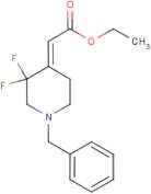 Ethyl 2-(1-benzyl-3,3-difluoropiperidin-4-ylidene)acetate