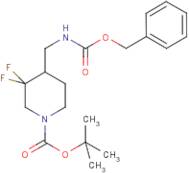 tert-Butyl 4-((benzyloxycarbonylamino)methyl)-3,3-difluoropiperidine-1-carboxylate