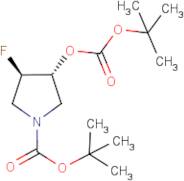 tert-Butyl trans-3-(tert-butoxycarbonyloxy)-4-fluoropyrrolidine-1-carboxylate