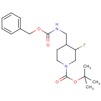 tert-Butyl 4-((benzyloxycarbonylamino)methyl)-3-fluoropiperidine-1-carboxylate