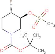 tert-Butyl (3.4)-trans-4-fluoro-3-(methylsulfonyloxy)piperidine-1-carboxylate