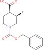 (3,4)-cis-1-(Benzyloxycarbonyl)-3-fluoropiperidine-4-carboxylic acid