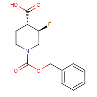 (3,4)-trans-1-(Benzyloxycarbonyl)-3-fluoropiperidine-4-carboxylic acid