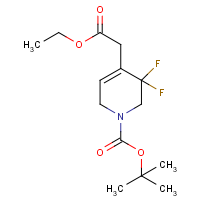 tert-Butyl 4-(2-ethoxy-2-oxoethyl)-5,5-difluoro-5,6-dihydropyridine-1(2H)-carboxylate