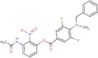 3-Acetamido-2-nitrophenyl 4-(benzyl(methyl)amino)-3,5-difluorobenzoate