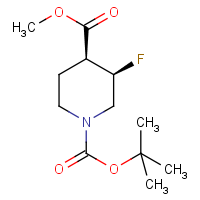 (3,4)-Cis-1-tert-Butyl 4-Methyl 3-fluoropiperidine-1,4-dicarboxylate racemate