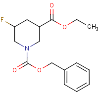 1-Benzyl 3-ethyl 5-fluoropiperidine-1,3-dicarboxylate