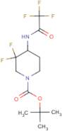 tert-Butyl 3,3-difluoro-4-(2,2,2-trifluoroacetamido)piperidine-1-carboxylate