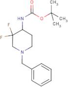 tert-Butyl 1-benzyl-3,3-difluoropiperidin-4-ylcarbamate