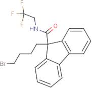 9-(4-Bromobutyl)-N-(2,2,2-trifluoroethyl)-9H-fluorene-9-carboxamide