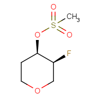 cis-3-Fluoro-tetrahydro-2H-pyran-4-yl methanesulfonate racemate