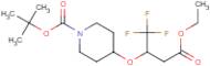 tert-Butyl 4-(4-ethoxy-1,1,1-trifluoro-4-oxobutan-2-yloxy)piperidine-1-carboxylate