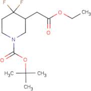 tert-Butyl 3-(2-ethoxy-2-oxoethyl)-4,4-difluoropiperidine-1-carboxylate