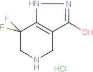 7,7-Difluoro-4,5,6,7-tetrahydro-1H-pyrazolo[4,3-c]pyridin-3-ol hydrochloride