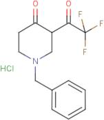 1-Benzyl-3-(2,2,2-trifluoroacetyl)piperidin-4-one hydrochloride
