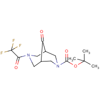 tert-Butyl 9-oxo-7-(2,2,2-trifluoroacetyl)-3,7-diaza-bicyclo[3.3.1]nonane-3-carboxylate