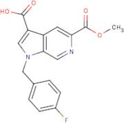 5-(Methoxycarbonyl)-1-(4-fluorobenzyl)-1H-pyrrolo[2,3-c]pyridine-3-carboxylic acid