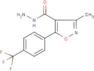 3-Methyl-5-[(4-trifluoromethyl)phenyl]isoxazole-4-carboxylic hydrazide