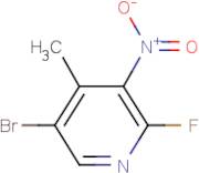 5-Bromo-2-fluoro-4-methyl-3-nitropyridine