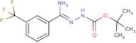 N'-[1-Amino-1-(3-(trifluoromethyl)phenyl)methylidene]hydrazinecarboxylic acid tert-butyl ester