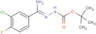 N'-[1-Amino-1-(3-chloro-4-fluorophenyl)methylidene]hydrazinecarboxylic acid tert-butyl ester