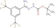 N'-[1-Amino-1-(3,5-bis-(trifluoromethyl)phenyl)methylidene]hydrazinecarboxylic acid tert-butyl e...