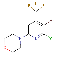 4'-(5-Bromo-6-chloro-4-(trifluoromethyl)pyridin-2-yl)morpholine