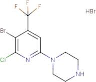 1'-(5-Bromo-6-chloro-4-(trifluoromethyl)pyridin-2-yl)piperazine hydrobromide