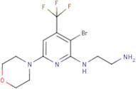 N-[3-Bromo-6-(morpholin-4-yl)-4-(trifluoromethyl)pyridin-2-yl]ethane-1,2-diamine