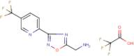 1-{3-[5-(Trifluoromethyl)pyridin-2-yl]-1,2,4-oxadiazol-5-yl}methanamine trifluoroacetate