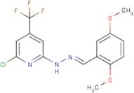 N-(6-Chloro-4-trifluoromethyl-pyridin-2-yl)-N'-[1-(2,5-dimethoxy-phenyl)-meth-(E)-ylidene]-hydrazi…