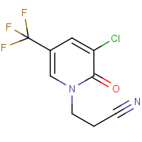 3-(3-Chloro-2-oxo-5-(trifluoromethyl)-2H-pyridin-1-yl)propionitrile