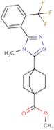 Methyl 4-(4-methyl-5-(2-(trifluoromethyl)phenyl)-4H-1,2,4-triazol-3-yl)bicyclo[2.2.2]octane-1-carb…