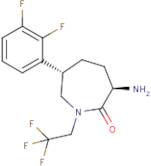 (3R,6S)-3-Amino-6-(2,3-difluorophenyl)-1-(2,2,2-trifluoroethyl)azepan-2-one