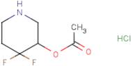 4,4-Difluoropiperidin-3-yl acetate hydrochloride