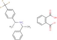 (1R)-1-Phenyl-N-{(1R)-1-[4-(trifluoromethyl)phenyl]ethyl}ethanaminium 2-carboxybenzoate