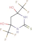 4,6-Bis(hydroxy)-4.6-bis(trifluoromethyl)tetrahydropyrimidine-2-thione