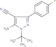 5-Amino-1-(tert-butyl)-3-(4-fluorophenyl)-1H-pyrazole-4-carbonitrile