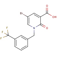 5-Bromo-2-oxo-1-[3-(trifluoromethyl)benzyl]-1,2-dihydro-3-pyridinecarboxylic acid