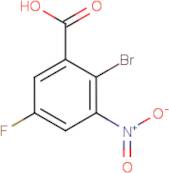 2-Bromo-5-fluoro-3-nitrobenzoic acid