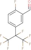 2-Fluoro-5-(1,1,1,2,3,3,3-heptafluoropropan-2-yl)benzaldehyde