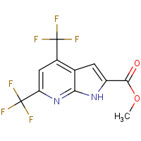 Methyl 4,6-bis(trifluoromethyl)-7-azaindole-2-carboxylate