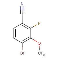 4-Bromo-2-fluoro-3-methoxybenzonitrile