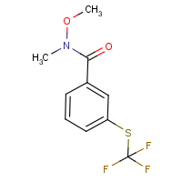 N-Methoxy-N-methyl-3-[(trifluoromethyl)sulphanyl]benzamide