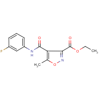 Ethyl 4-[(3-fluoroanilino)carbonyl]-5-methylisoxazole-3-carboxylate