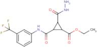 Ethyl 2-(hydrazinocarbonyl)-3-([3-(trifluoromethyl)anilino]carbonyl)cyclopropanecarboxylate