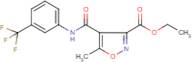 Ethyl 5-methyl-4-{[3-(trifluoromethyl)anilino]carbonyl}isoxazole-3-carboxylate