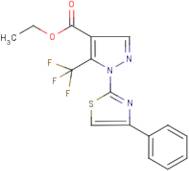 Ethyl 1-(4-phenylthiazol-2-yl)-5-(trifluoromethyl)-1H-pyrazole-4-carboxylate